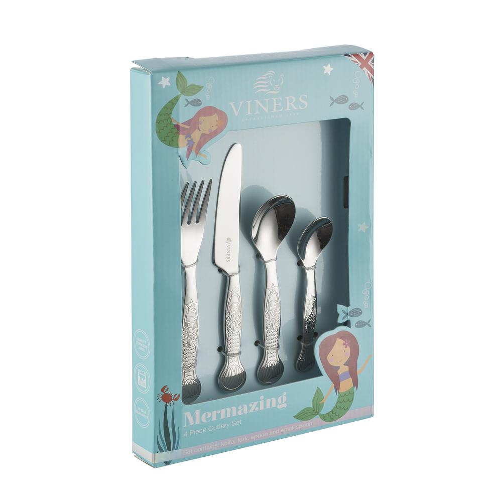 Image - Viners Mermazing 4 Piece Kids Stainless Steel Cutlery Set