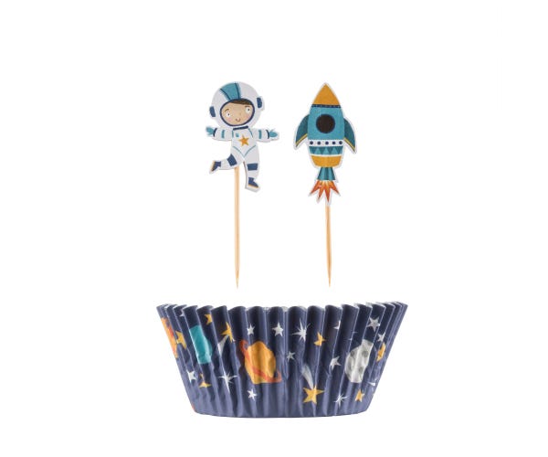 Mason Cash Space Cases & Toppers, Set of 48