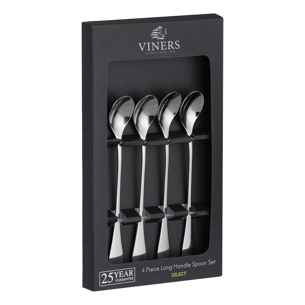 Image - Viners Select 4pc Long Handled Spoon 18/0 Stainless Steel