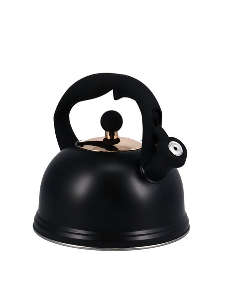 Typhoon Otto Whistling Kettle, 2L, Black