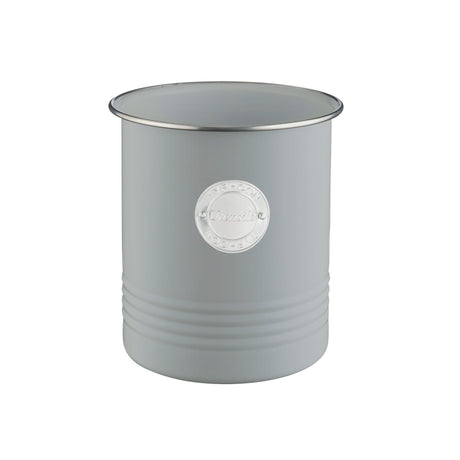 Typhoon Living Carbon Steel Utensil Jar, 1.7L, Grey