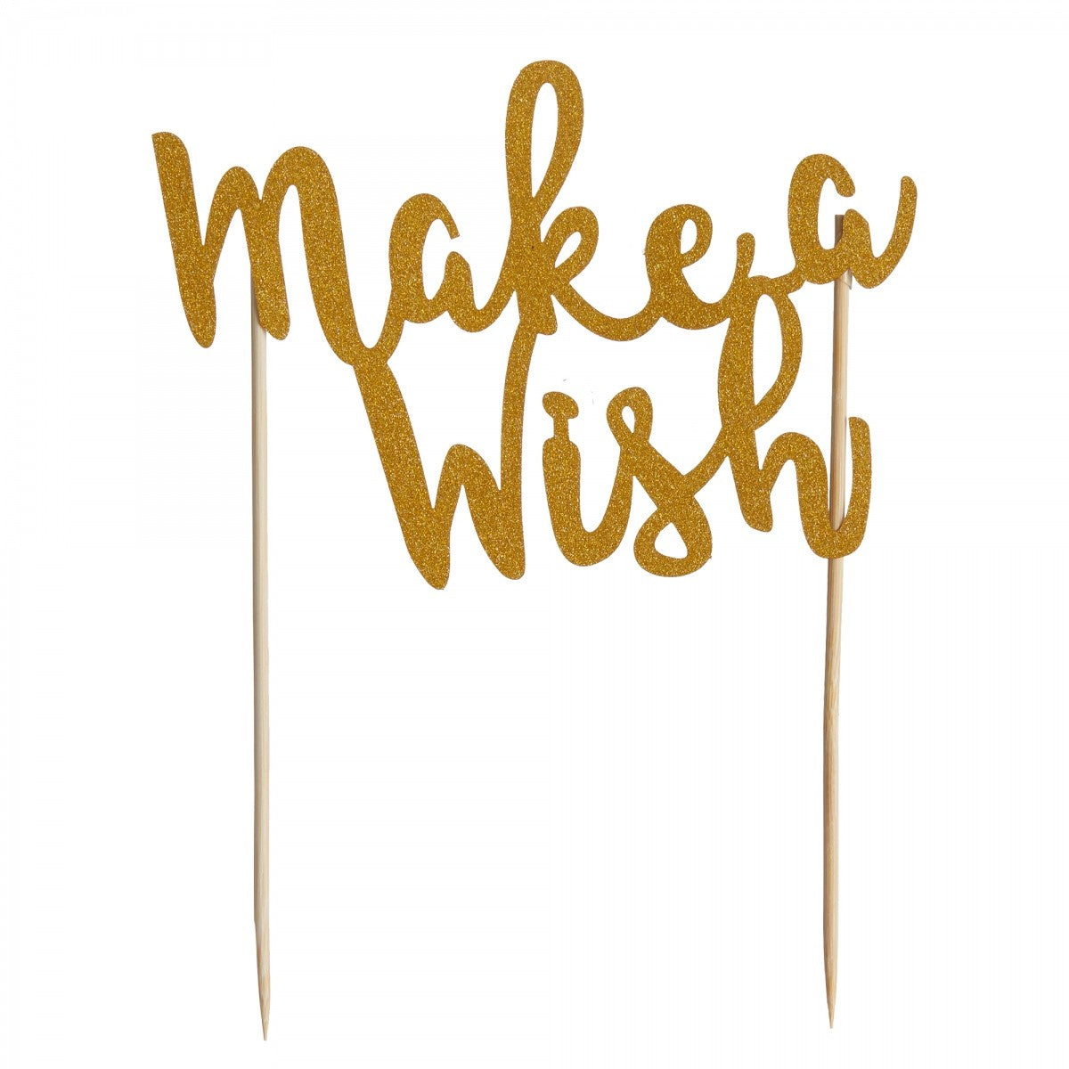Mason Cash Make A Wish Cake Topper, Golden