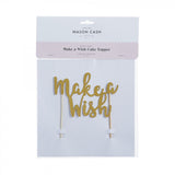 Mason Cash Make A Wish Cake Topper, Golden