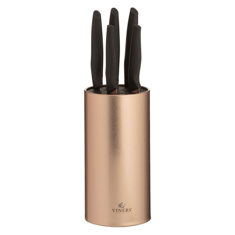 Rose Gold 5 Piece Knife Set, Knives and Scissors