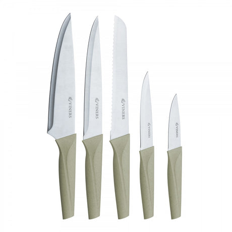Image - Viners Organic Natural 6pce Knife Block Set