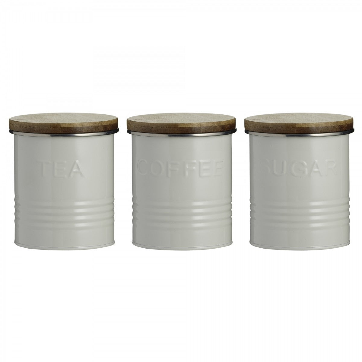 Image - Typhoon Essentials Tea, Coffee, Sugar Storage Set, Cream