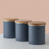 Image - Typhoon Essentials Tea, Coffee, Sugar Storage Set, Blue