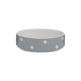 Mason Cash Polka Dot Pet Bowl, Grey, 13cm