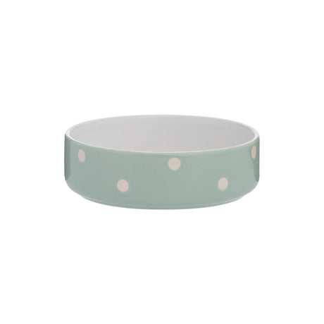 Mason Cash Polka Dot Pet Bowl, Sage, 300cm
