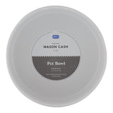 Mason Cash Polka Dot Dog Bowl, Sage, 18cm