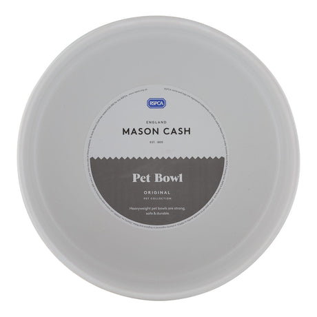 Mason Cash Polka Dot Dog Bowl, Sage, 18cm