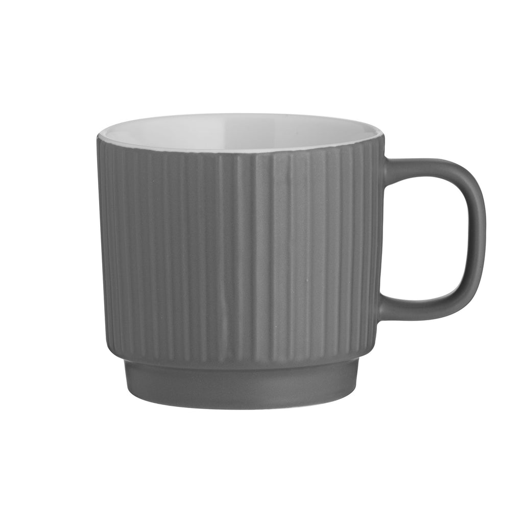 Image - Mason Cash Embossed Line Grey Mug