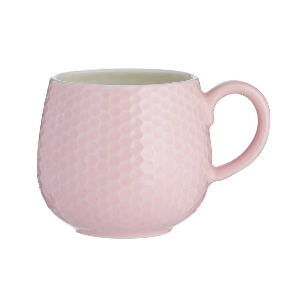 Image - Mason Cash Embossed Honeycomb Pink Mug