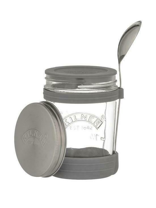 Image - Kilner Soup Jar with Spoon Set, 350ml, Clear