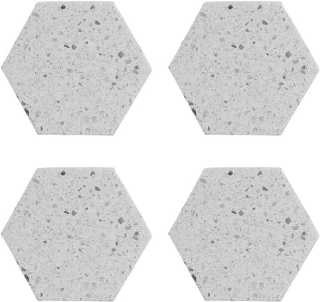 Image - Typhoon Elements Set Of 4 Terrazzo Hexagonal Coaster