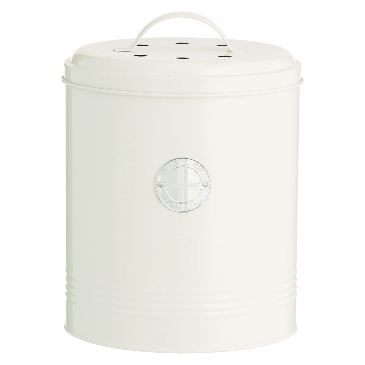 Typhoon Living Compost Caddy, 2.5L, Cream