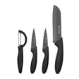 Image - VINERS Everyday 3pc Knife Set with Peeler, Black