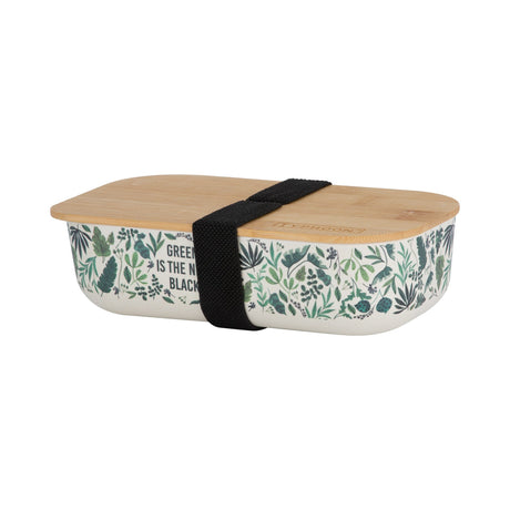 Typhoon Pure Green New Black Bamboo Fibre Lunch Box
