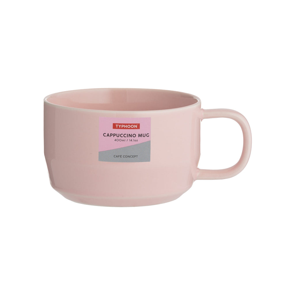 Image - Typhoon Cafe Concept Pink 400ml Cappuccino Mug