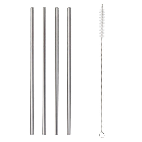 Image - Typhoon Pure Set Of 4 Steel Straws With Brush