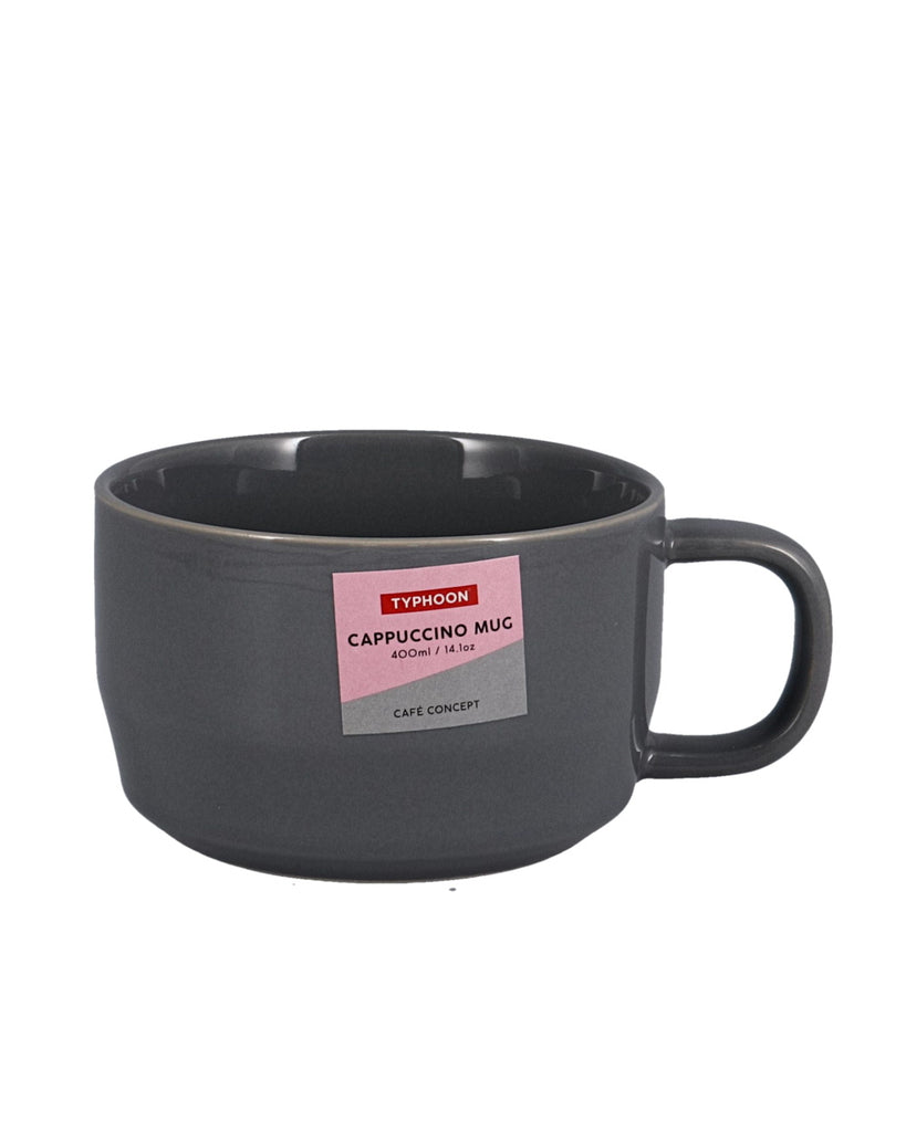 Image - Typhoon Cafe Concept Dark Grey 400ml Cappuccino Mug