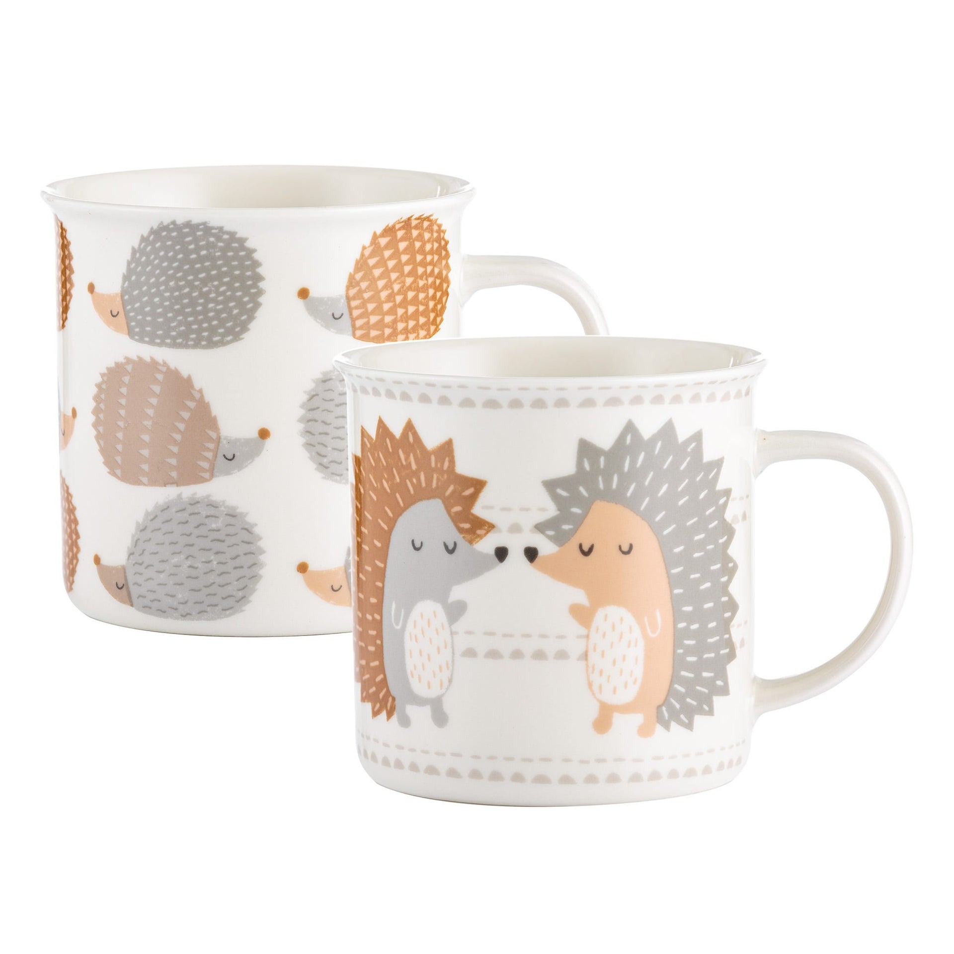 & Hedgehogs Fine China Mugs