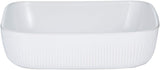 Image - Mason Cash Linear Square Dish 24cm White