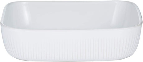 Image - Mason Cash Linear Square Dish 24cm White