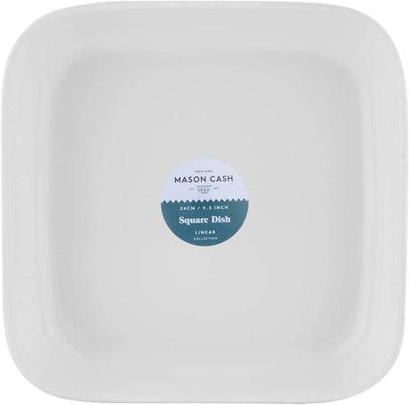 Image - Mason Cash Linear Square Dish 24cm White