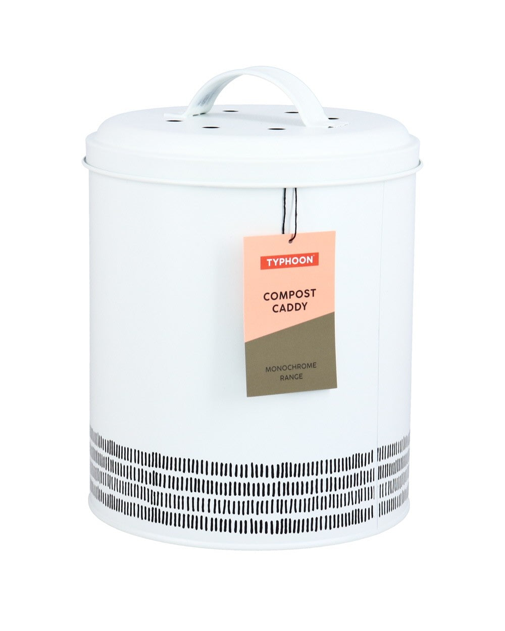 TYPHOON Monochrome Composter, 2.5L, White