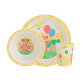 Image - Viners Bertie 3pce Bamboo Fibre Kids Dinnerware Set