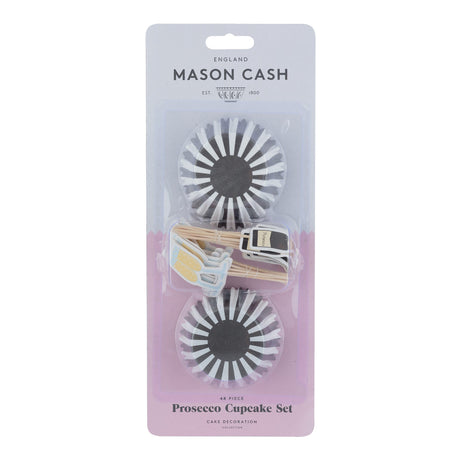 Mason Cash Prosecco Cupcake Case & Toppers, 48 Pieces 