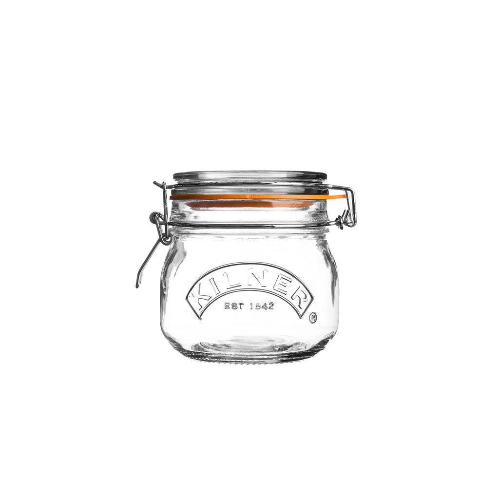 Image - Kilner Clip Top Round Jar 0.5 Litre Tray Of 4