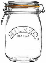 Image - Kilner Clip Top Round Jar 1 Litre Tray Of 4