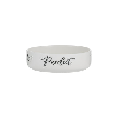 Mason Cash Purrfect Cat Bowl, 13x4cm, White