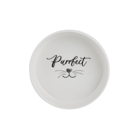 Mason Cash Purrfect Cat Bowl, 13x4cm, White