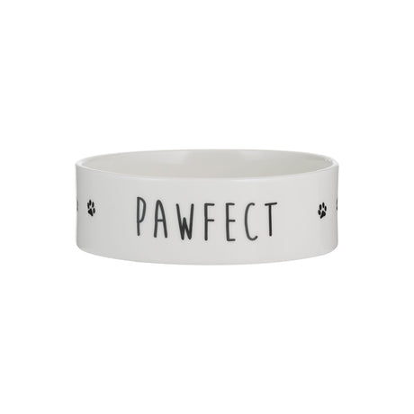 Image - Mason Cash Pawfect Dog Bowl 15x5cm, White