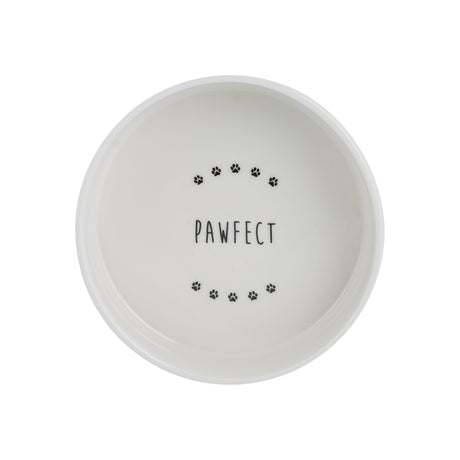 Image - Mason Cash Pawfect Dog Bowl 15x5cm, White