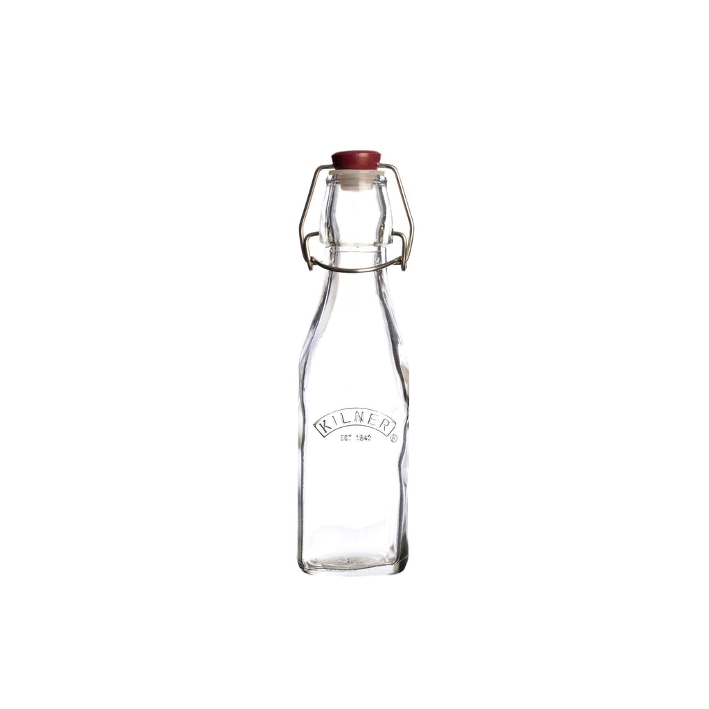 Image - Kilner Clip Top Square Bottle 0.25 Litre Tray Of 4
