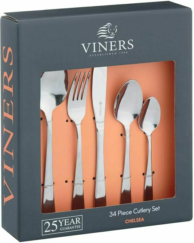Image - Viners Chelsea 18/0 34 Pce Cutlery Set Giftbox