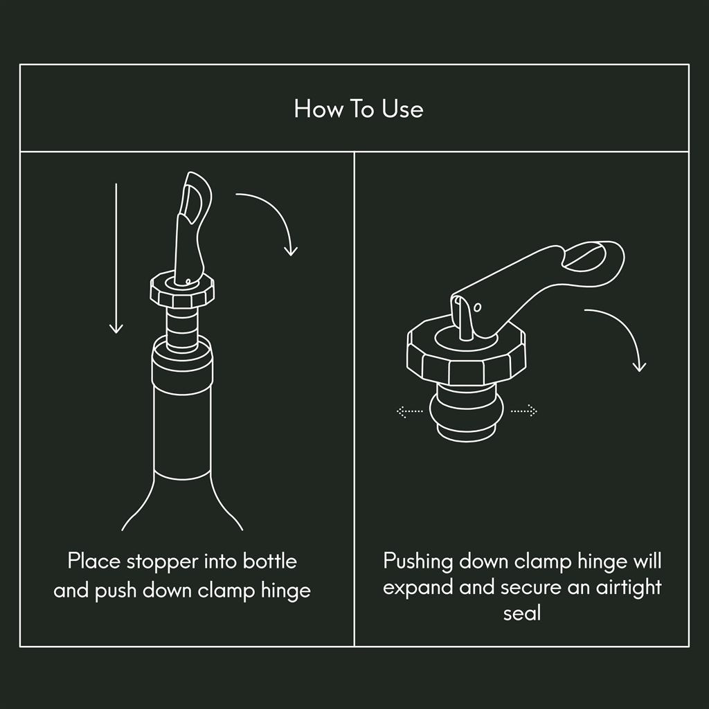 Image - Viners Barware 2pce Clamp Botttle Stopper Gift Set