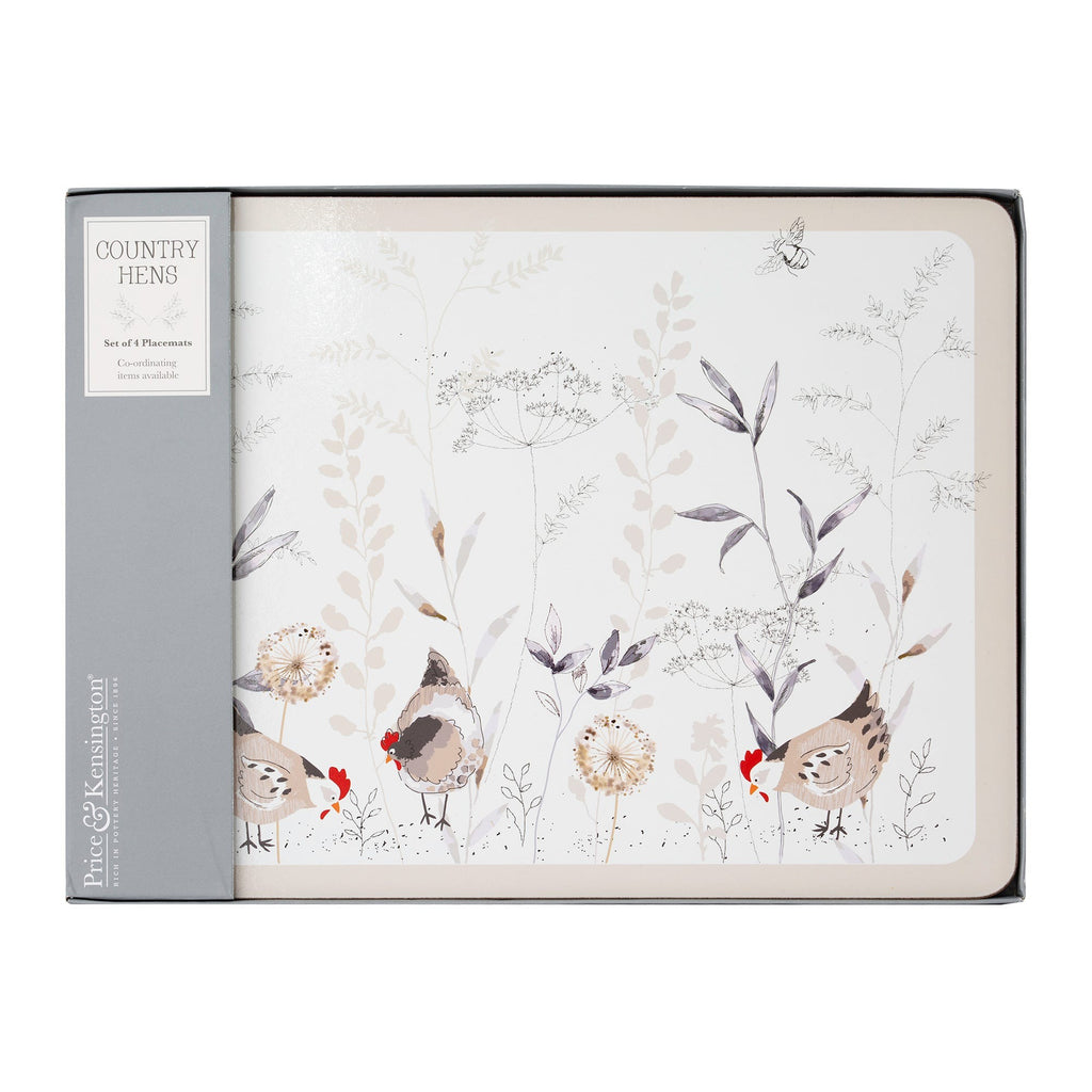 Price & Kensington Country Hens Placemats, Set Of 4