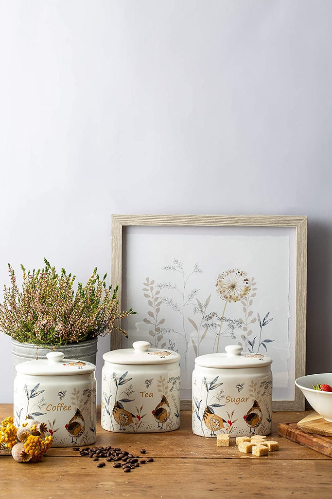 Image - Price & Kensington Country Hens Coffee Storage Jar, White