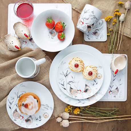 Price & Kensington Country Hens Footed Mug, 385ml