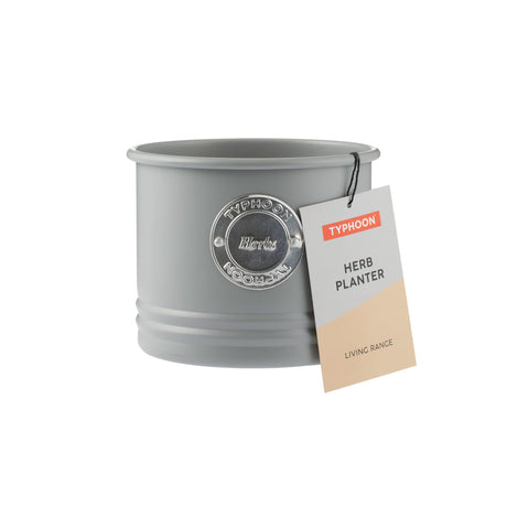 Typhoon Living Herb Planter, 1.7L, Grey
