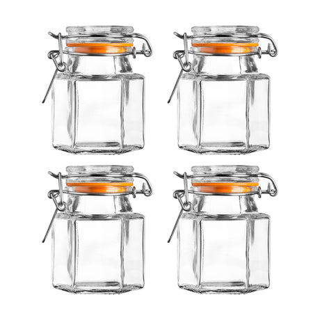 Image - Kilner Set Of 4 Hexagonal Spice Jars 90ml