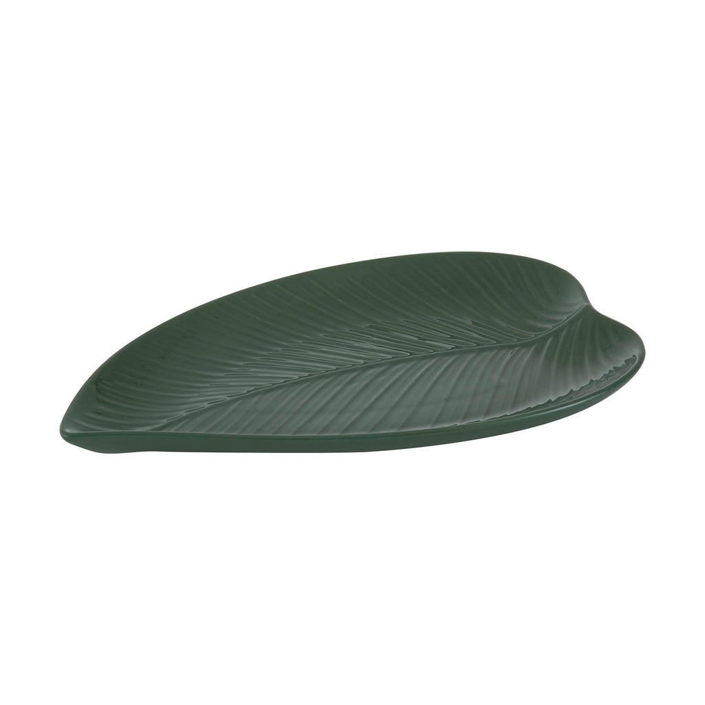 Image - MASON CASH In The Forest Leaf Platter, Small, Green