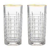 Image - Ravenhead Regency Gold Set Of 2 Hiball Glasses 36cl