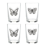 Ravenhead Butterfly Clear Tumblers, Set Of 4, 52cl