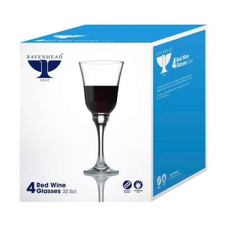 Image - Ravenhead Avalon Set Of 4 Red Wine Glasses 32.5cl